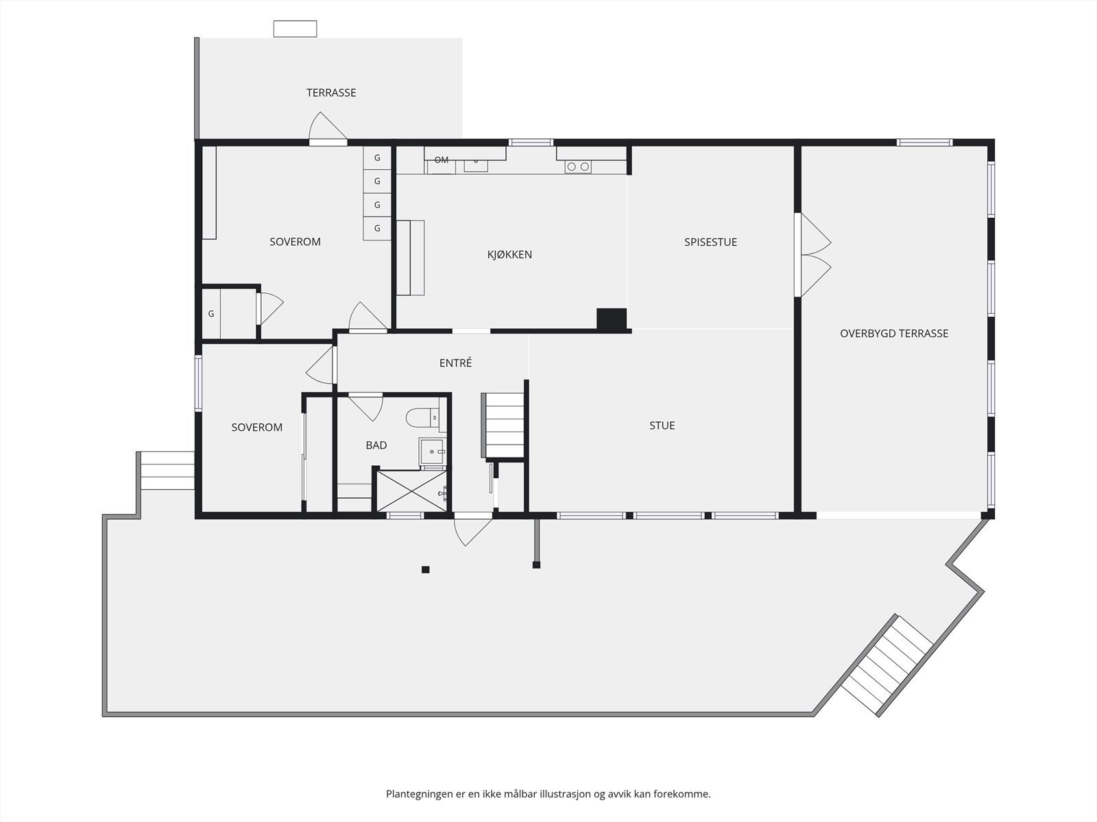 Plantegning 1. etasje. Galleribilde