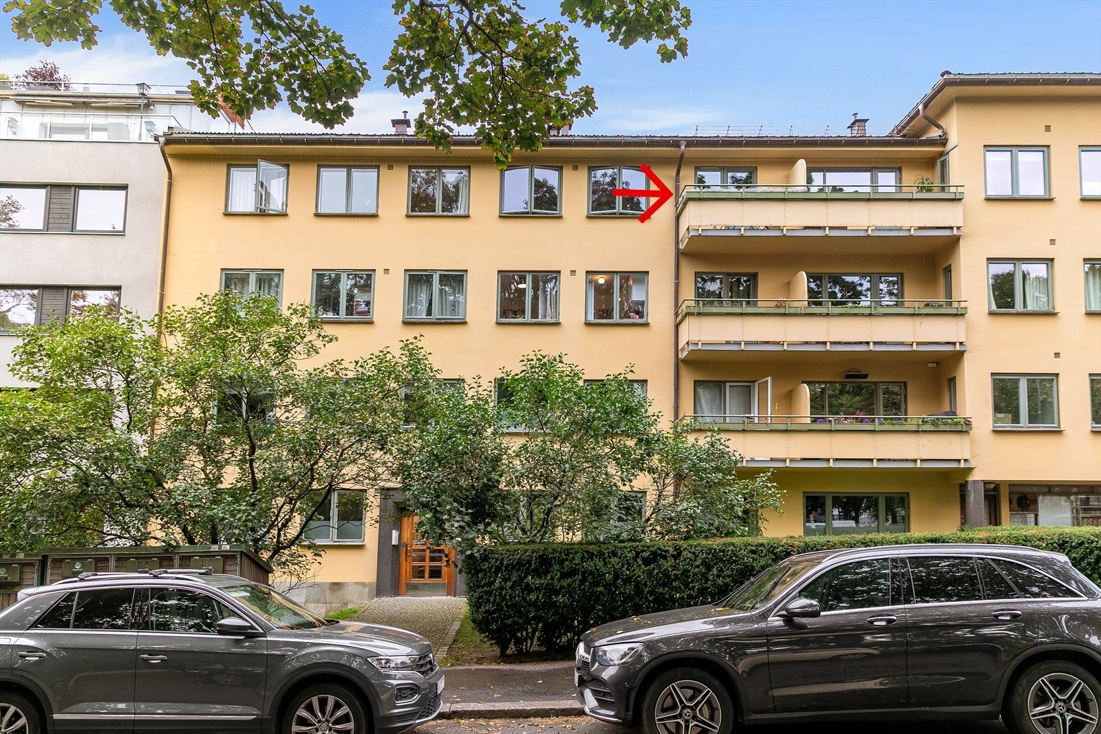 Her vil du bo skjermet til på toppen av bygget med utsikt mot Vestkanttorget. Galleribilde