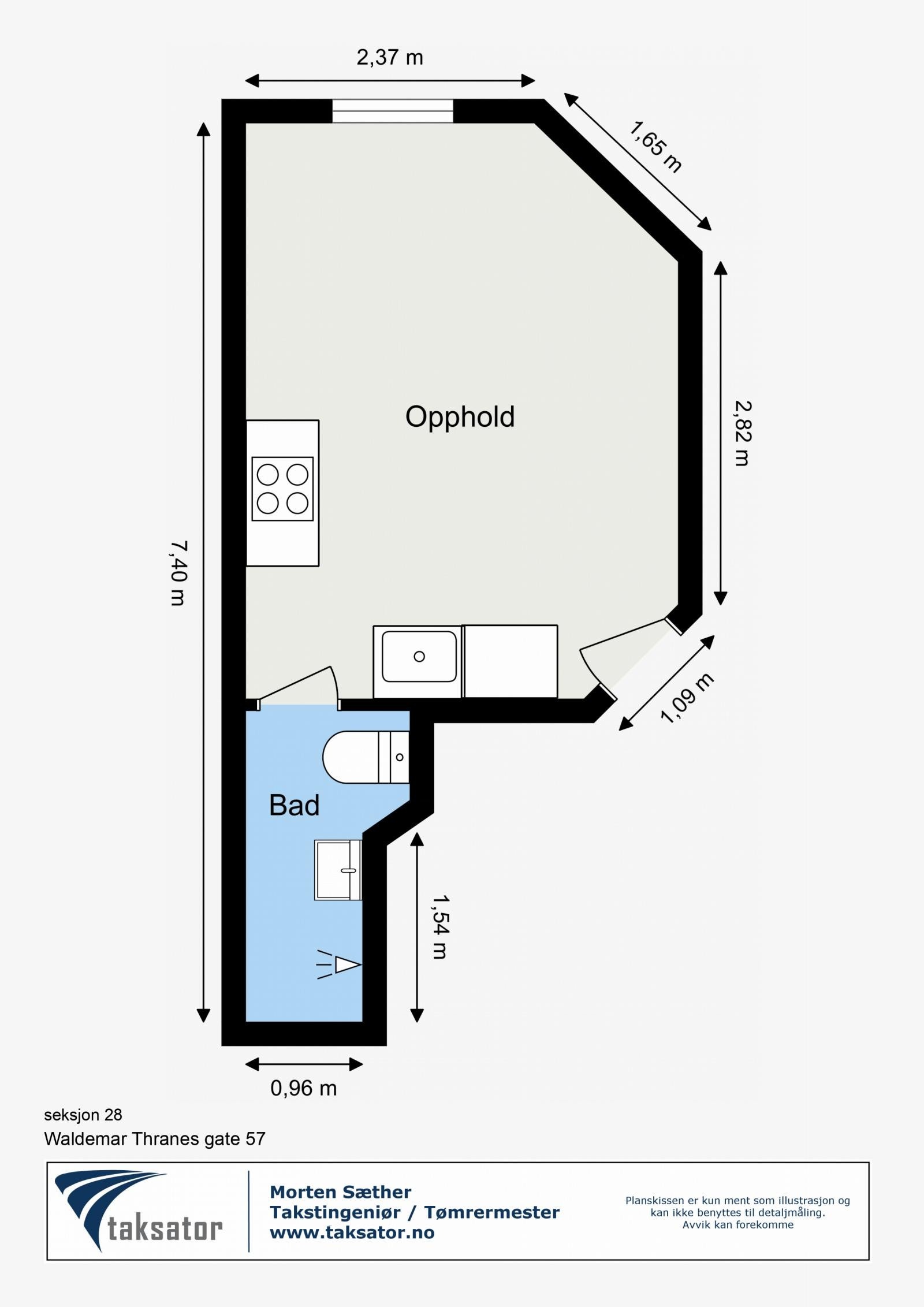 Plantegning - Leilighet 203 Galleribilde
