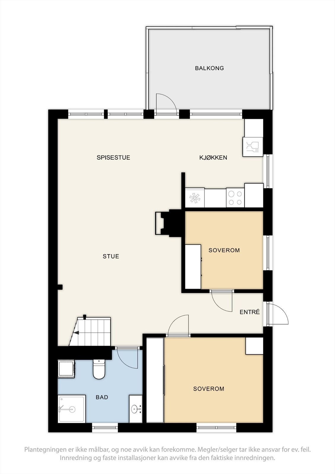 Plantegning hovedetasjen Galleribilde