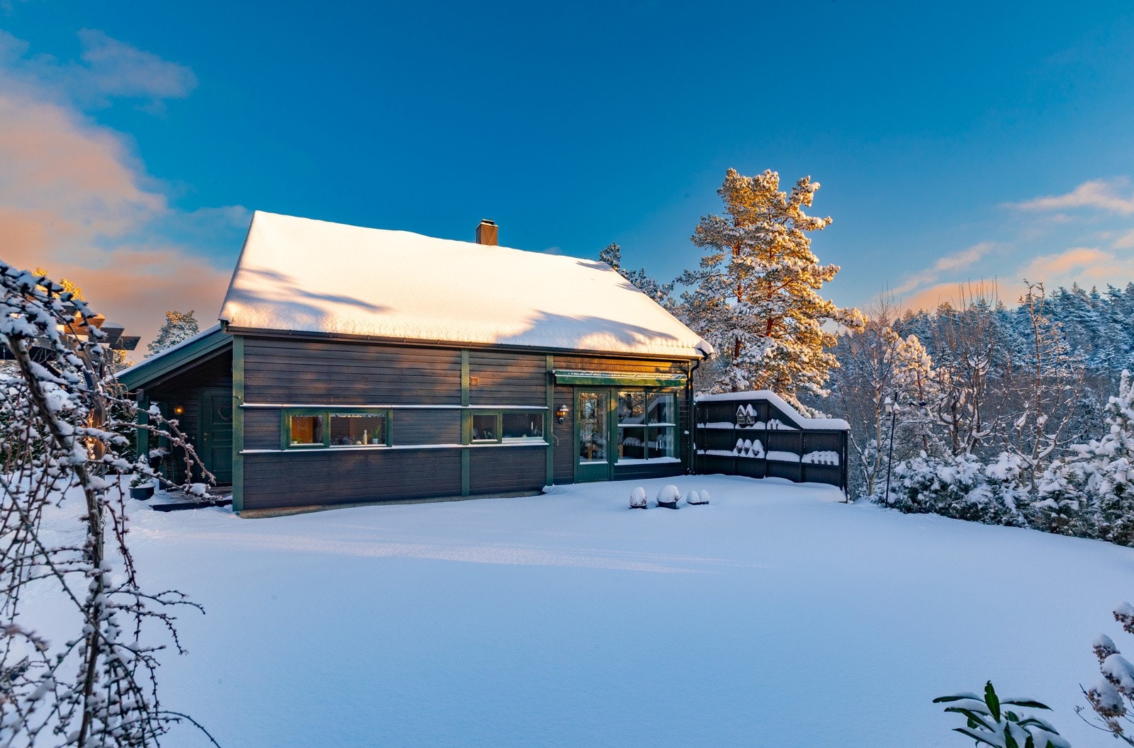 Fasade fra hagen Galleribilde