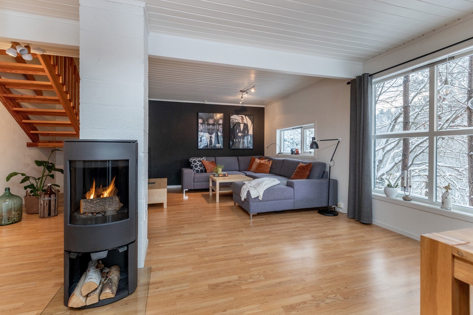 Vedovn i stuen Galleribilde