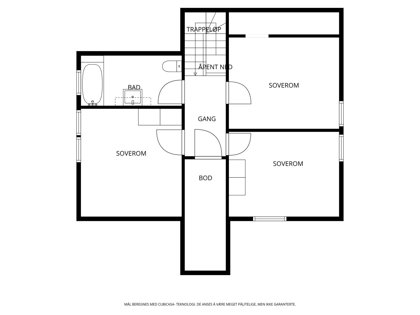 Plantegning 2. etasje Galleribilde