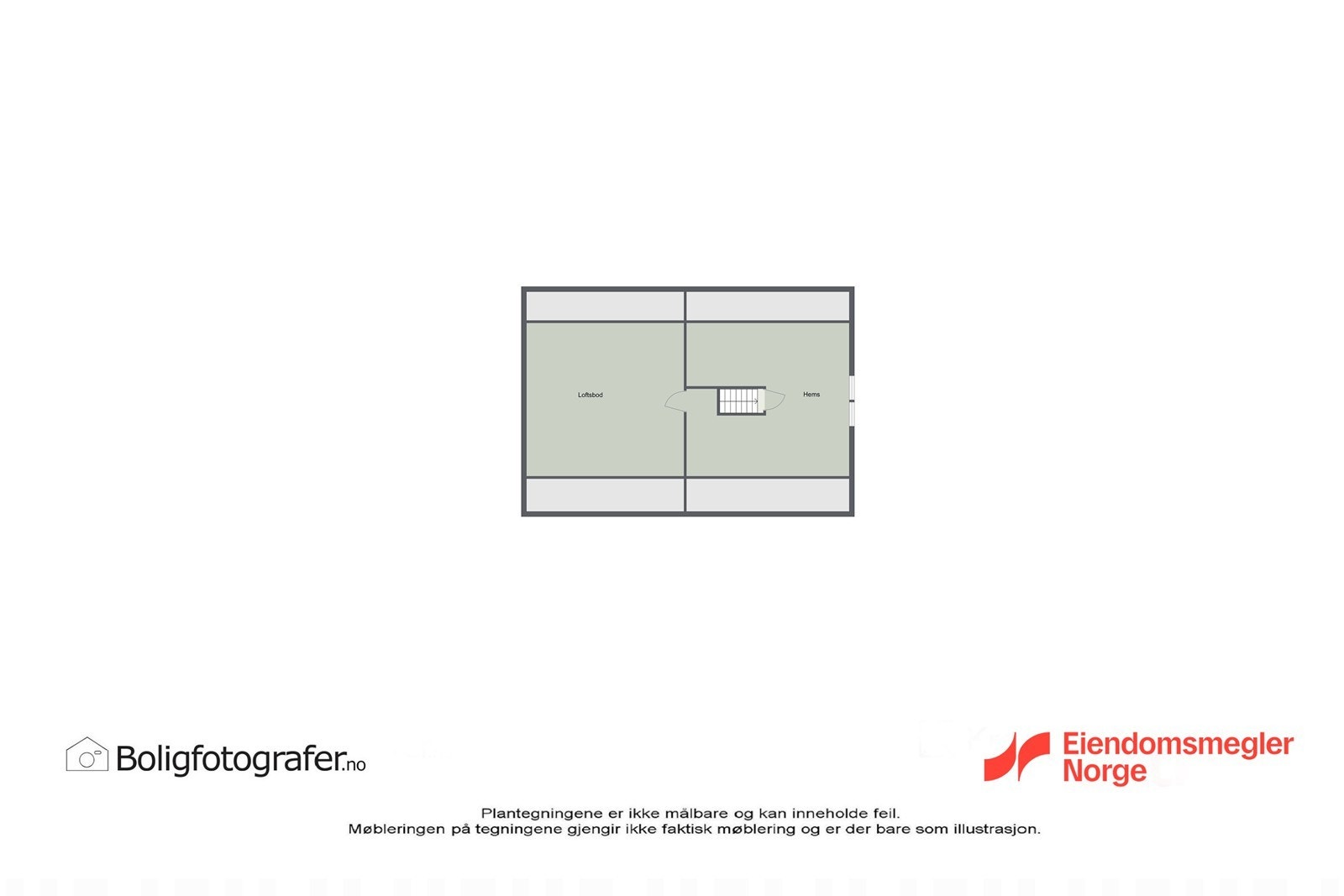 Plantegning loftsetasje Galleribilde