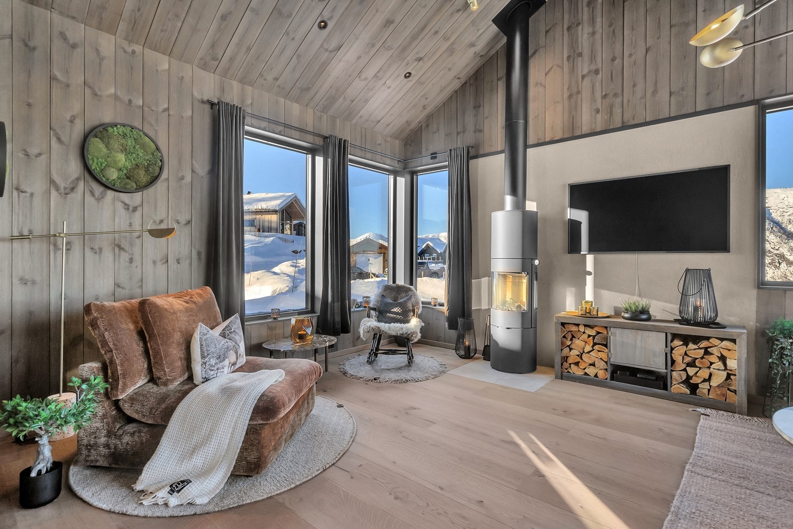 Fritidsboligen er lekkert innredet Galleribilde