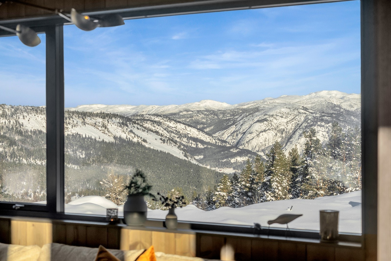 Utsikt fra sofa Galleribilde