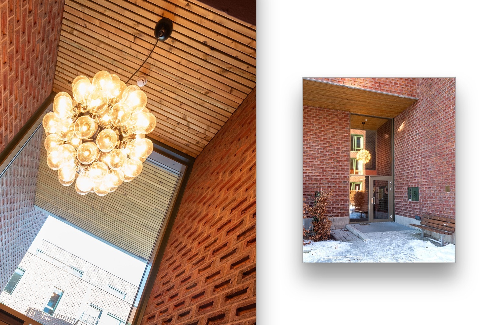 Trivelig inngangsparti som gir deg en varm velkomst. Galleribilde