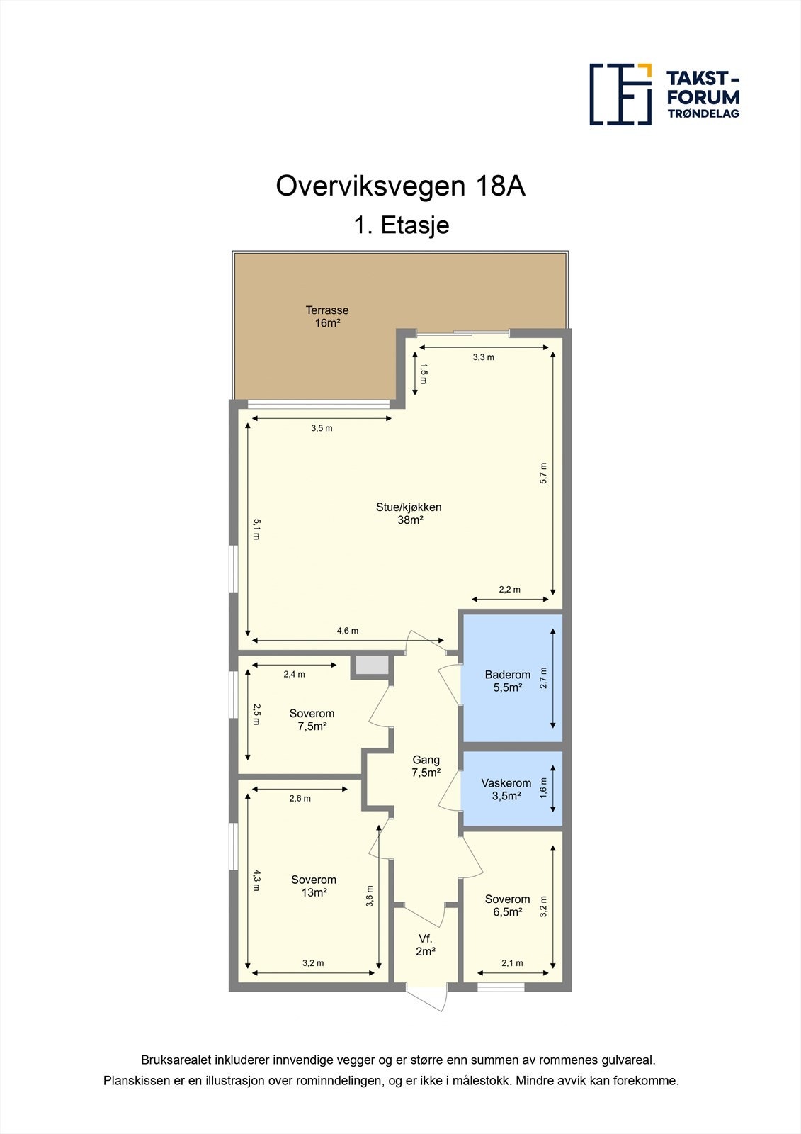 Planskisse 1.etasje Galleribilde