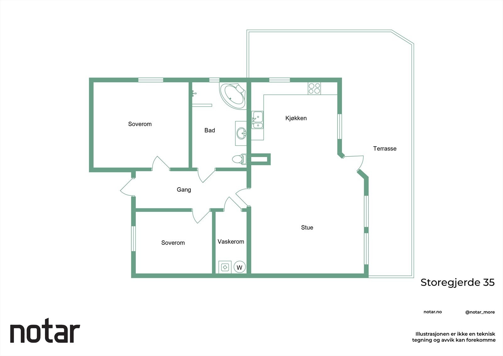 Planløsning. Galleribilde