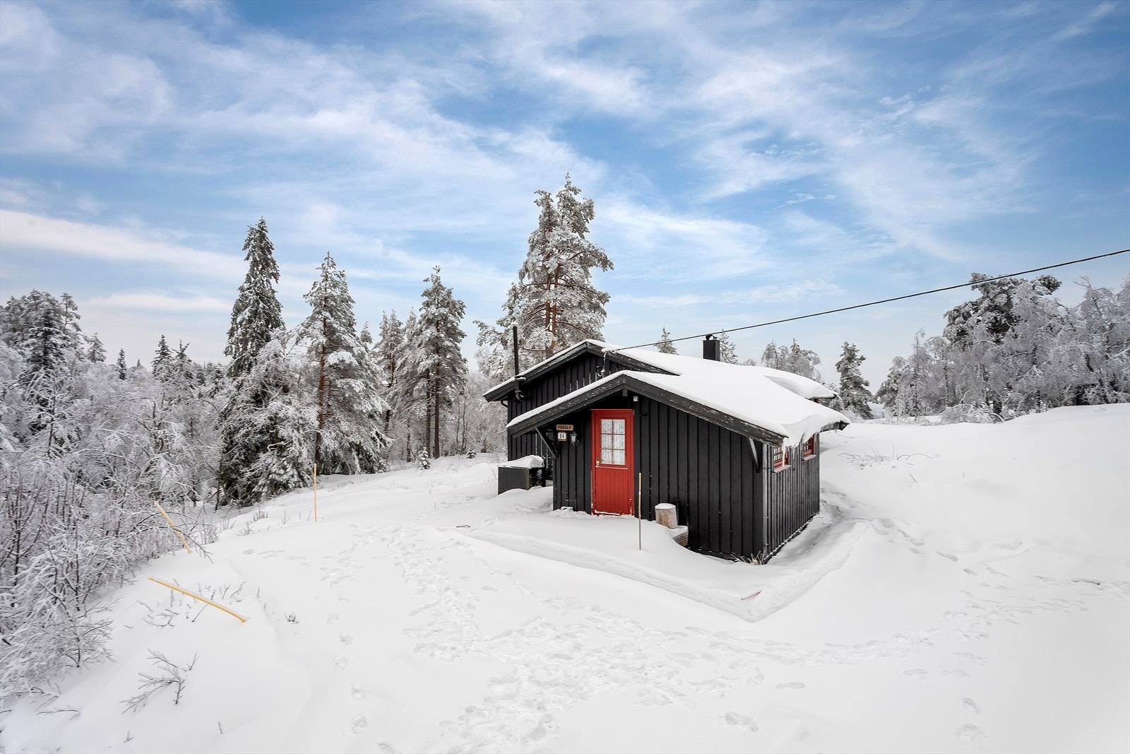 Parkering like ved hytta Galleribilde