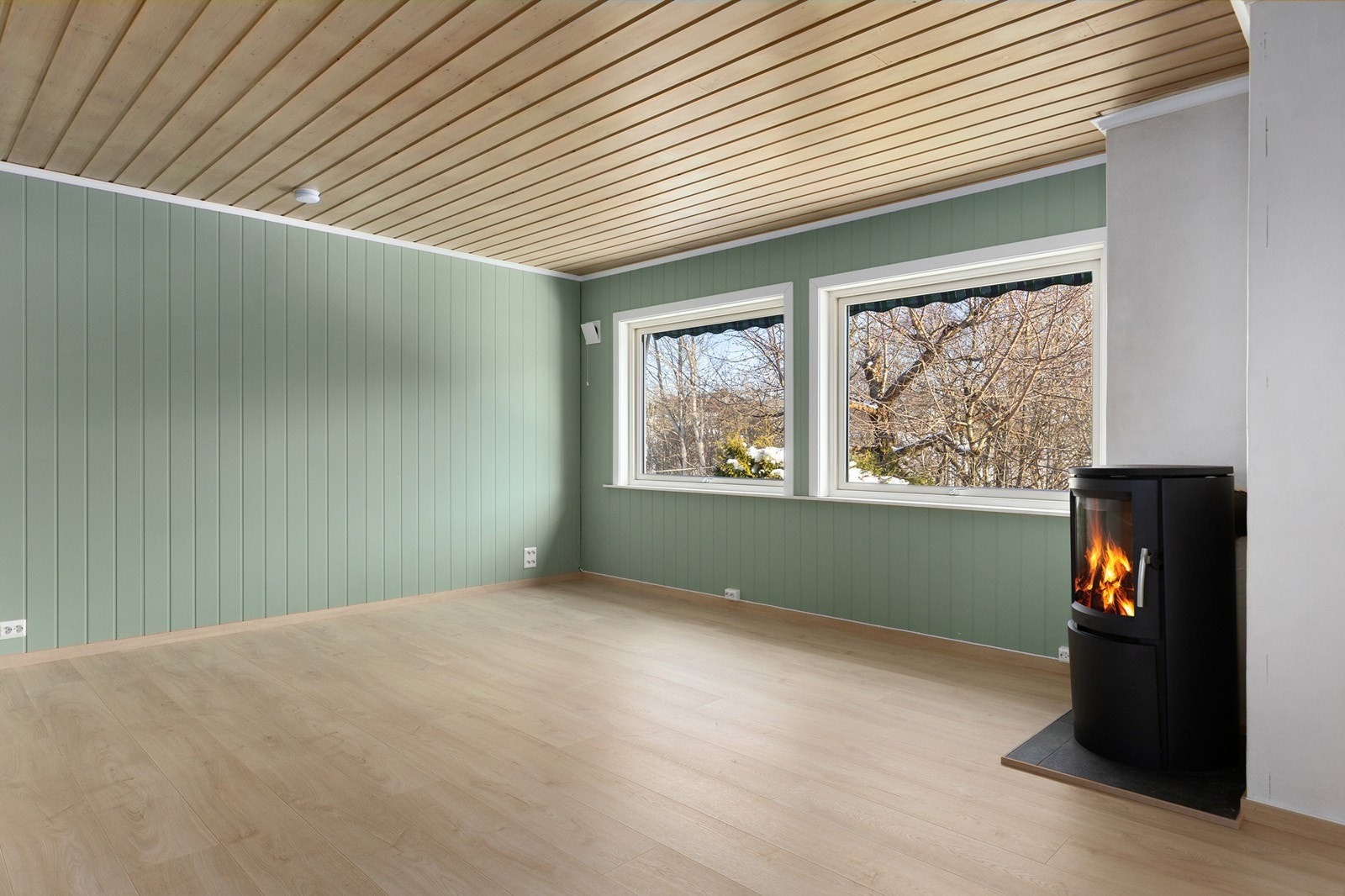 Stuen er nyoppusset og ikke tatt i bruk etter oppussing Galleribilde