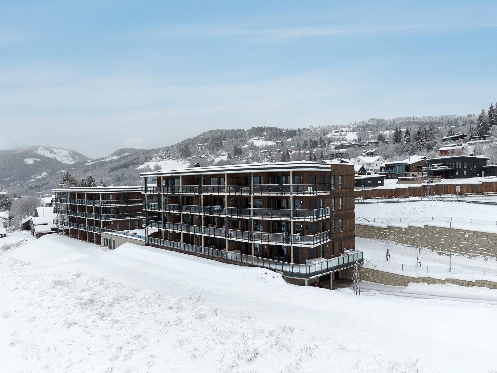 Ersgaard Utsikten er et moderne leilighetsbygg med en attraktiv beliggenhet. Galleribilde