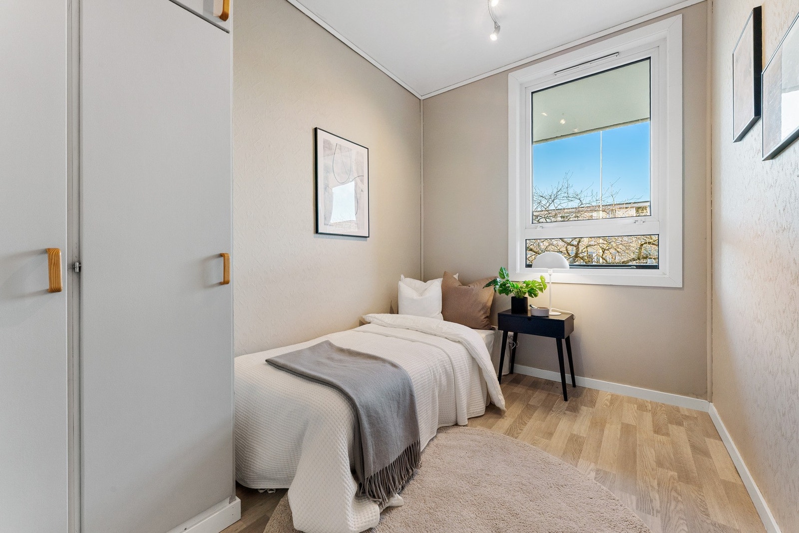 Soverom nummer tre har innbydende farge på veggene Galleribilde