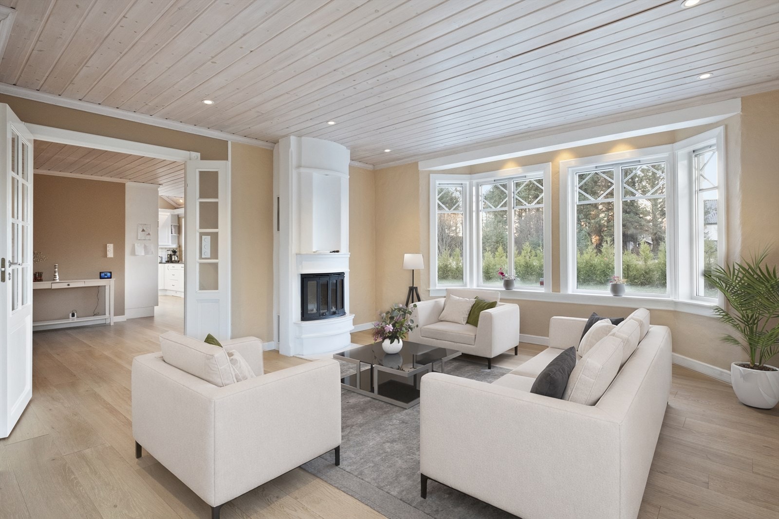 Gode lysforhold og god plass til sittegruppe. Galleribilde