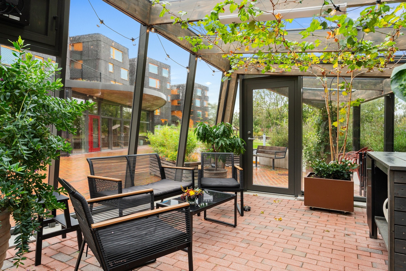 Felles drivhus, enten man vil dyrke eller slå ann en prat med naboen. Galleribilde