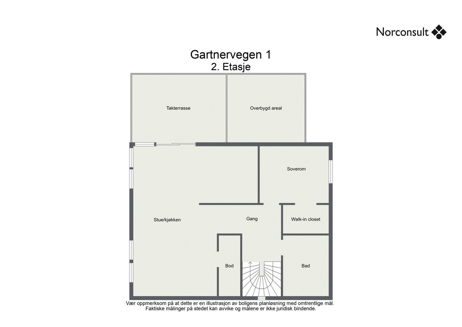 Planskisse - 2.etasje Galleribilde