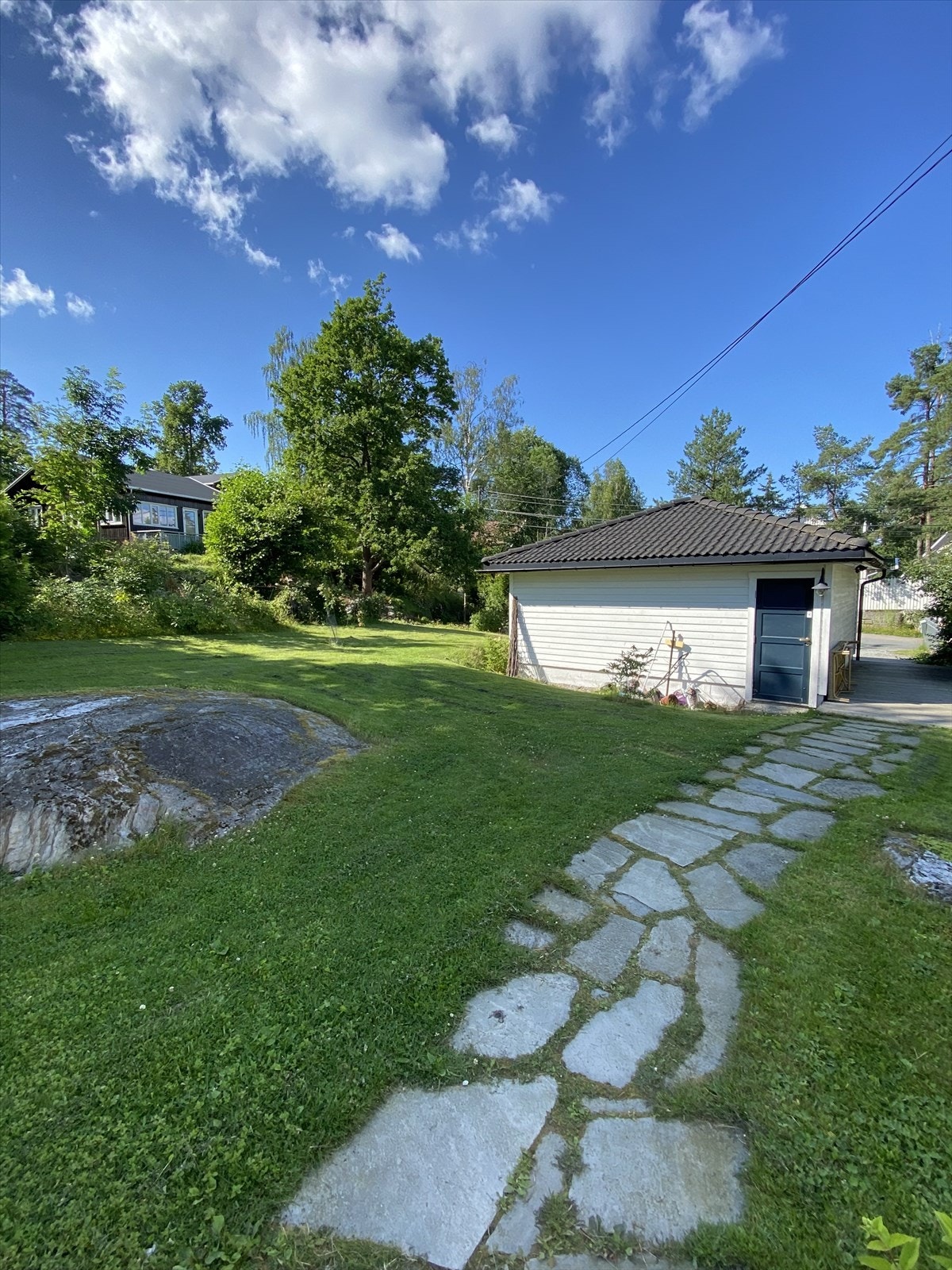 Hagen byr på rikelig plass til lek og aktiviteter gjennom hele sommeren. (privat foto) Galleribilde