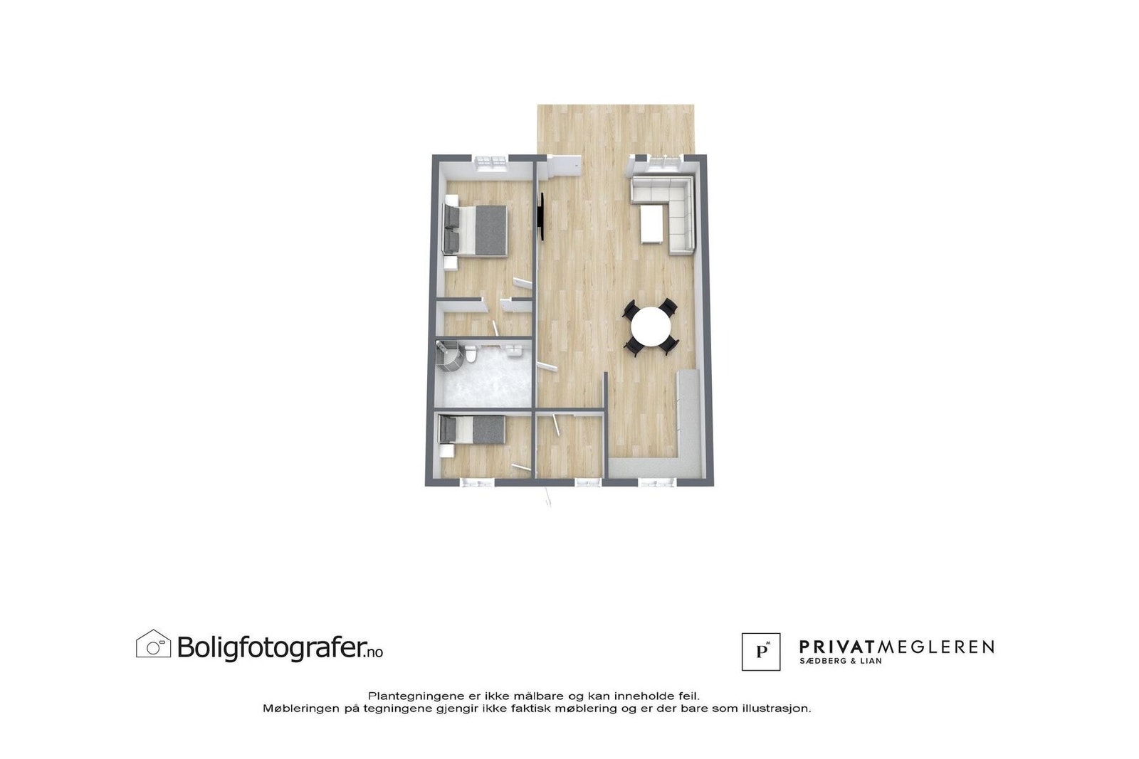 3D Plantegning Galleribilde