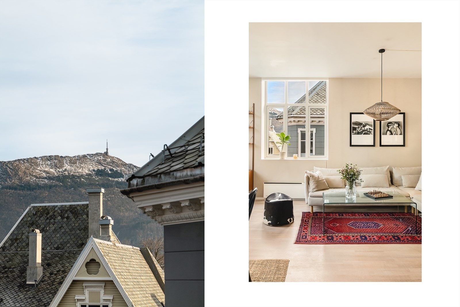 - Store vinduer sørger for flott utsikt opp mot Ulriken - Galleribilde