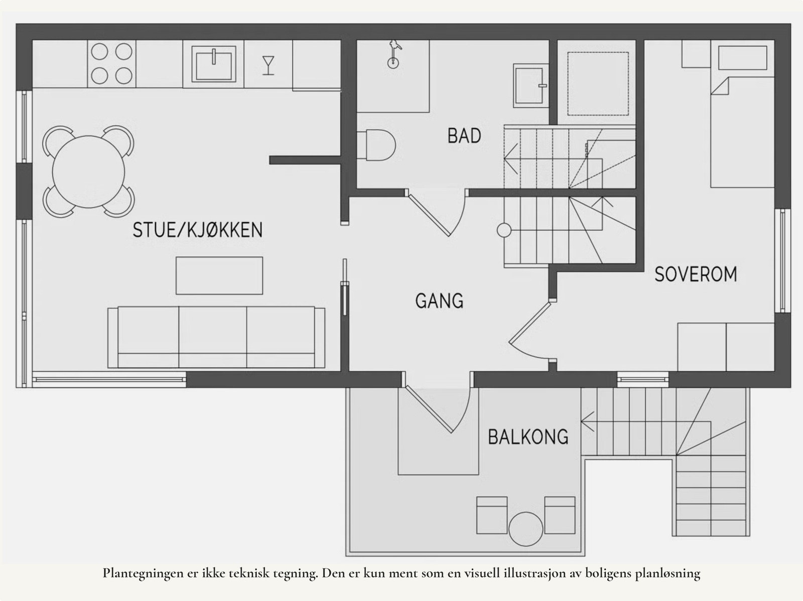 Plantegning 2. etasje. Galleribilde