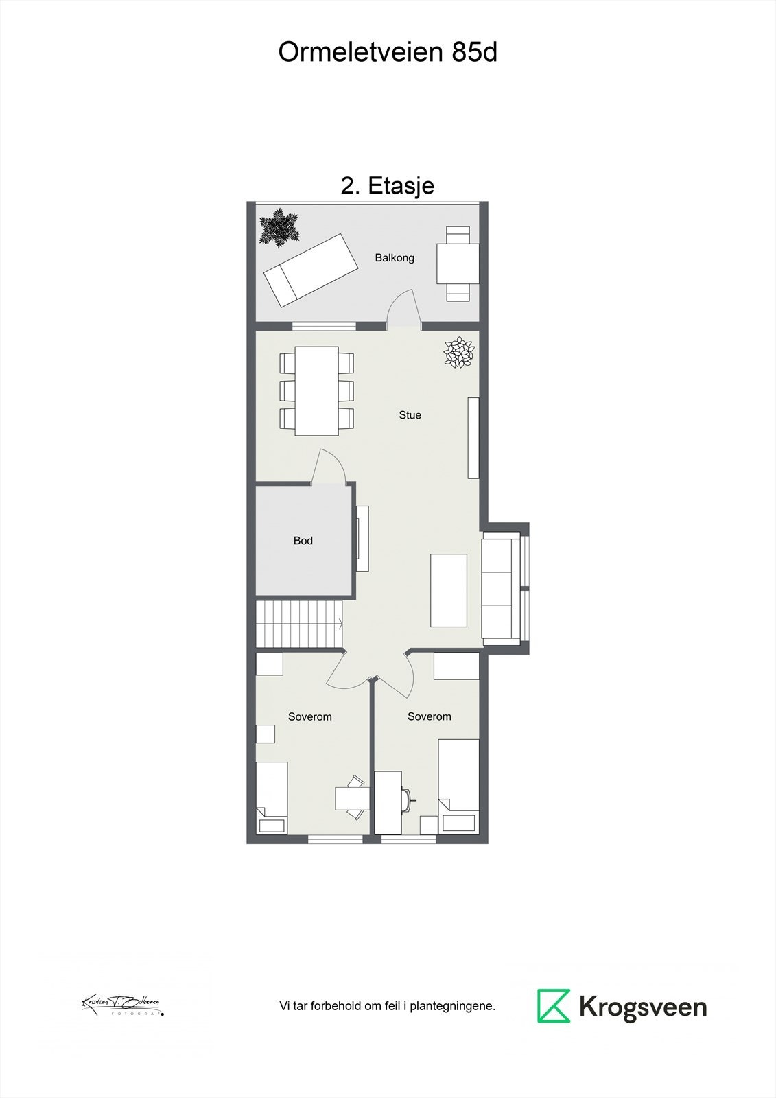 Plantegning 2. etasje Galleribilde