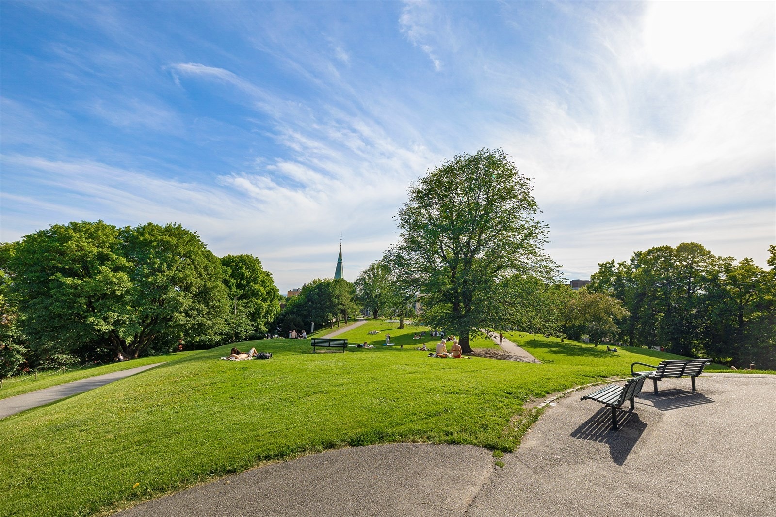 Kort vei til flotte Stensparken. Galleribilde