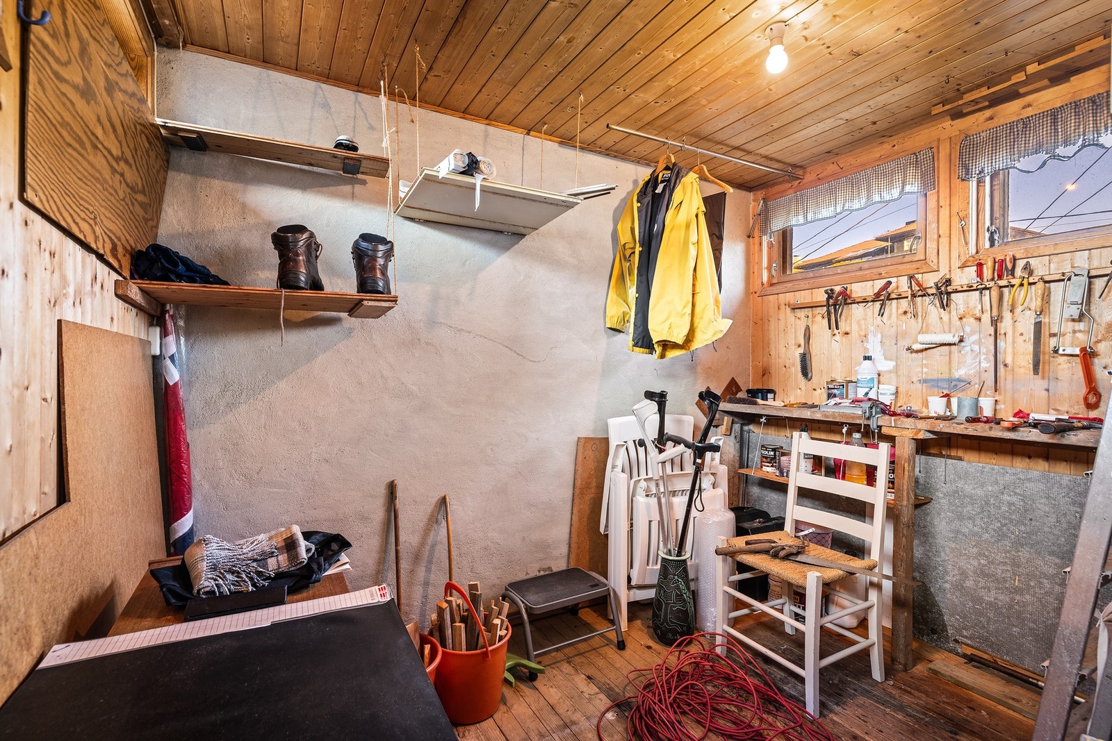 Eget verksted i enden av tilbygget Galleribilde