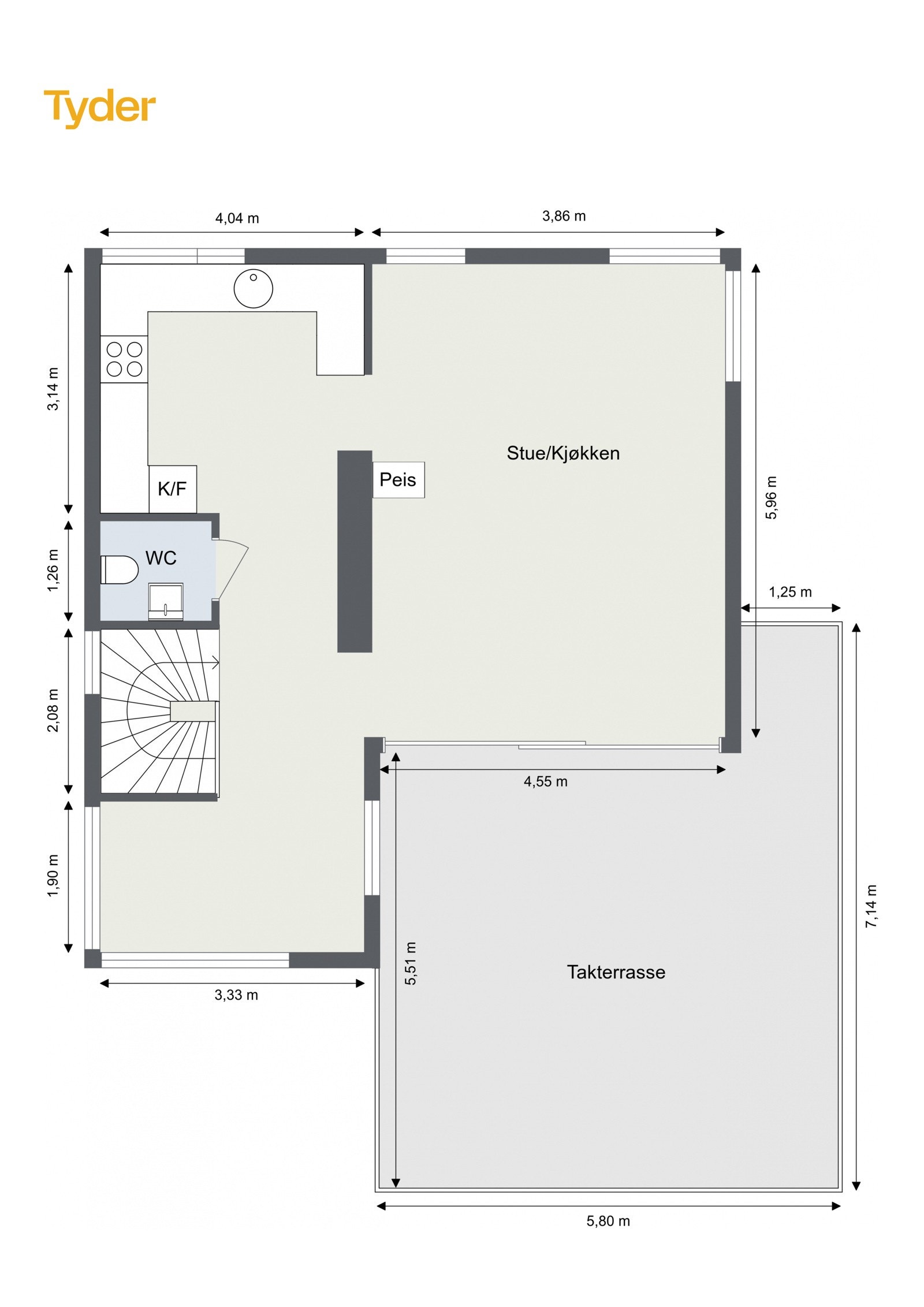 Plantegning 2. Etasje Galleribilde