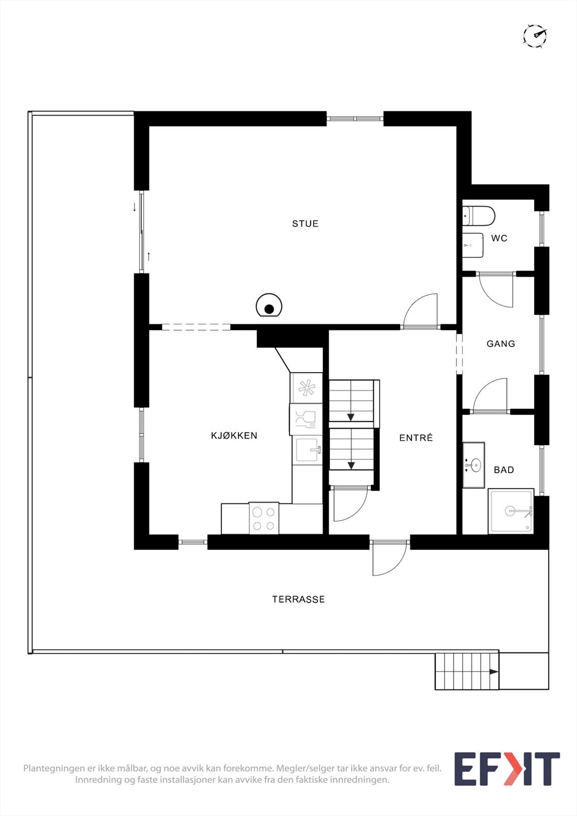 - Plantegning 1. etasje - Galleribilde