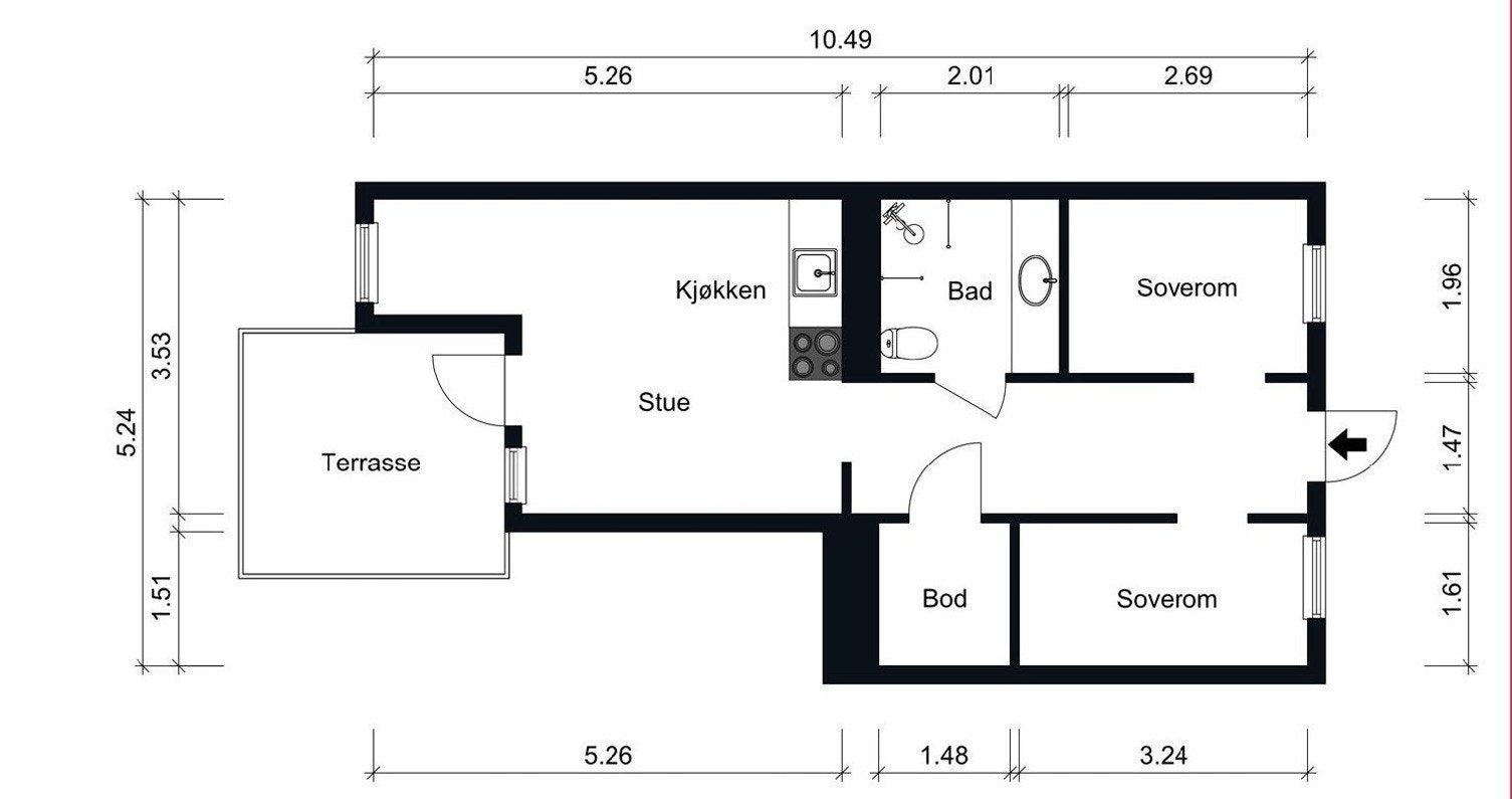 Plantegning Galleribilde