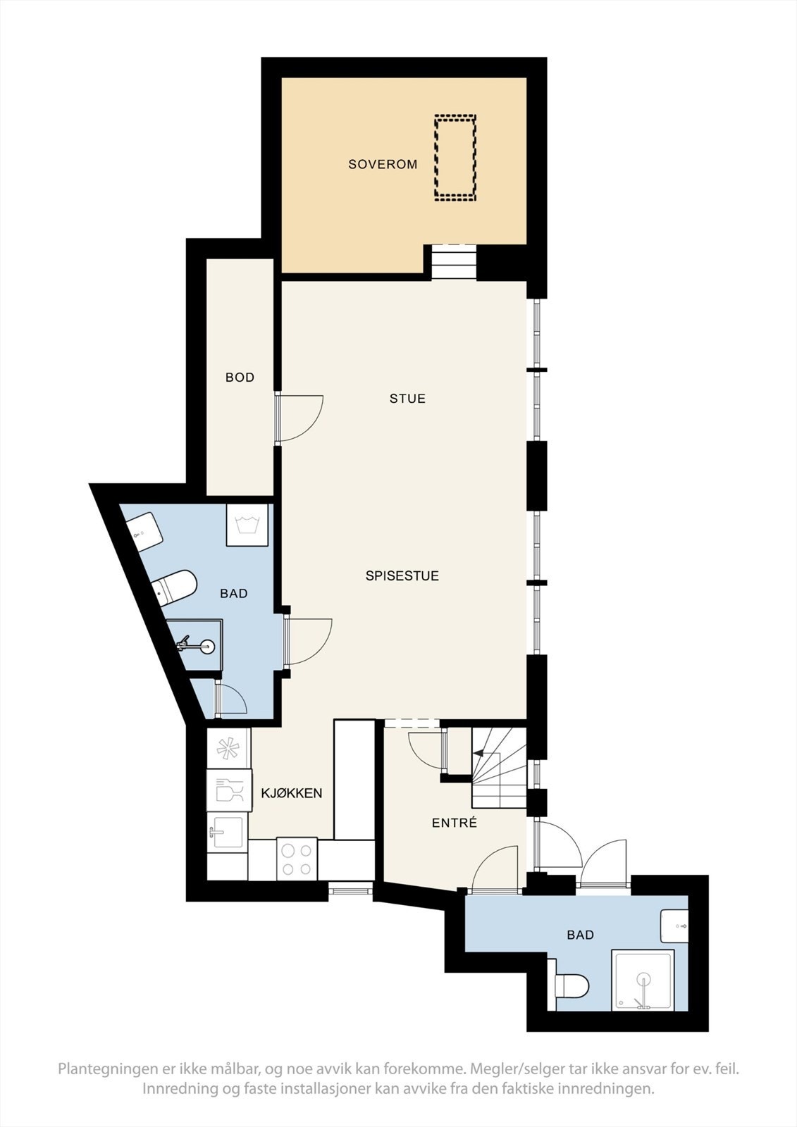 Plantegning 1.etasje Galleribilde
