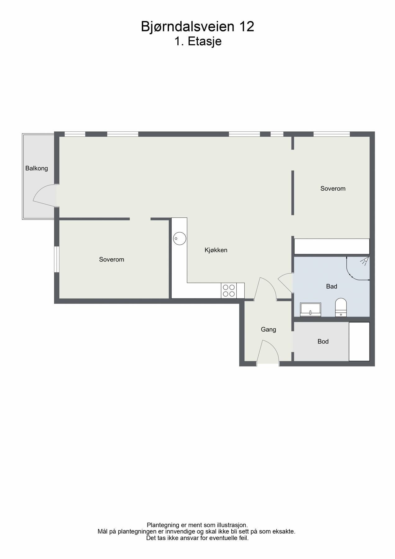 Plantegning Galleribilde