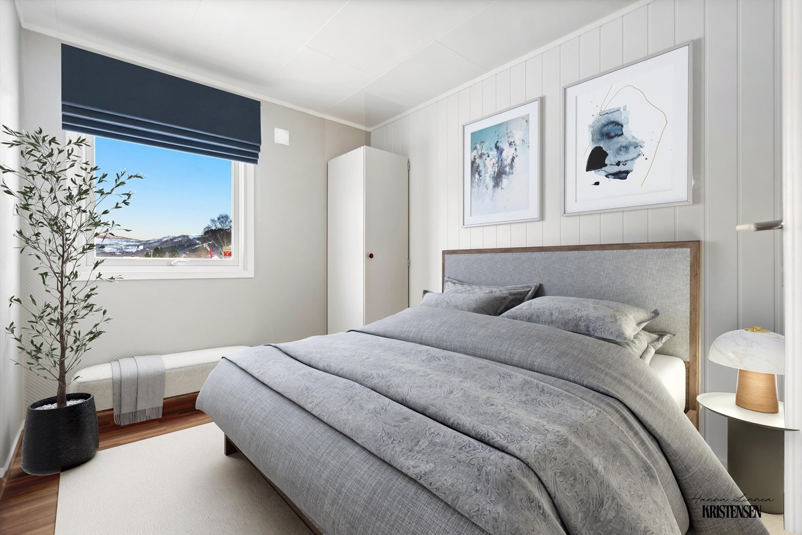 Digitalt innredet soverom- 1 etg. Galleribilde