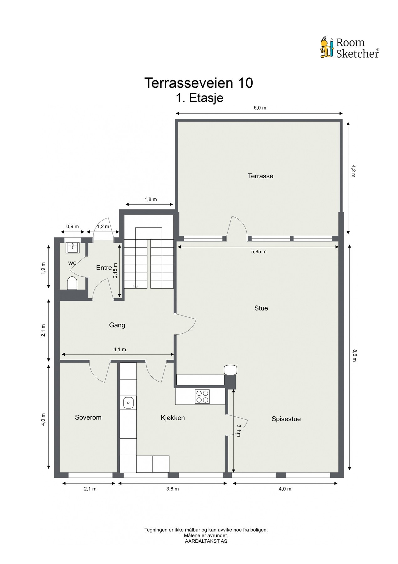 Planskisse første etasje. Galleribilde