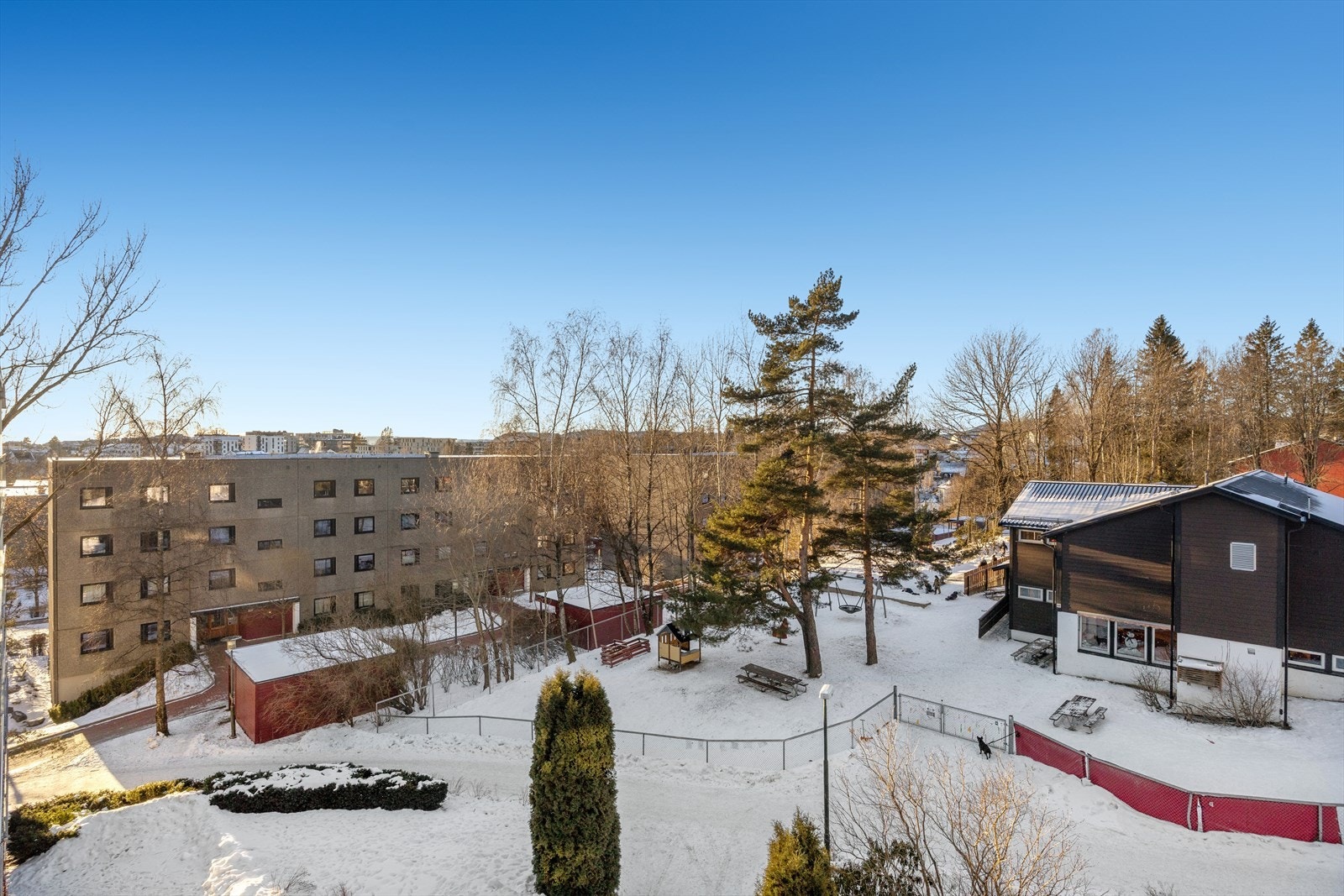 Hyggelig utsyn fra leiligheten Galleribilde