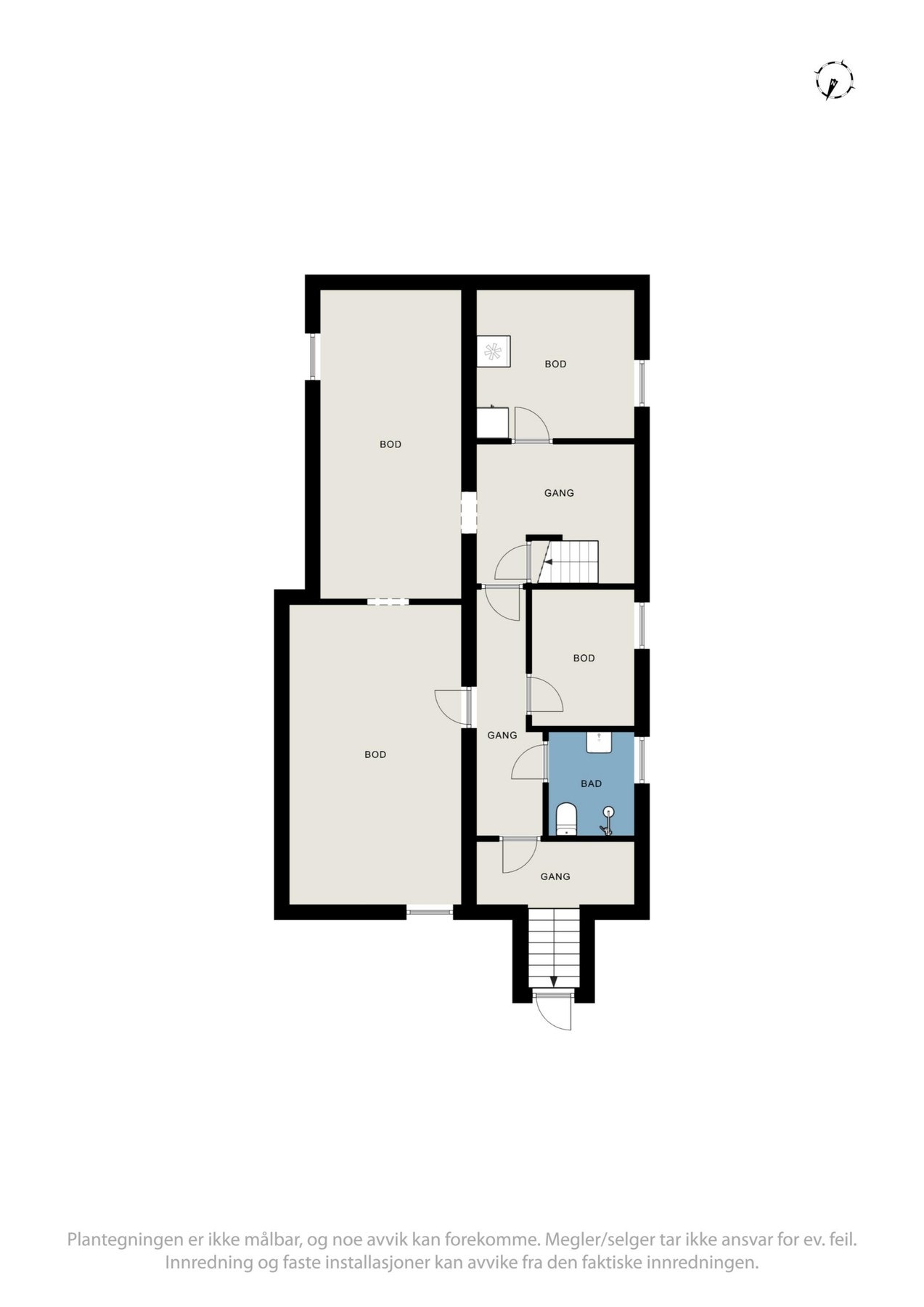 Plantegning kjeller Galleribilde