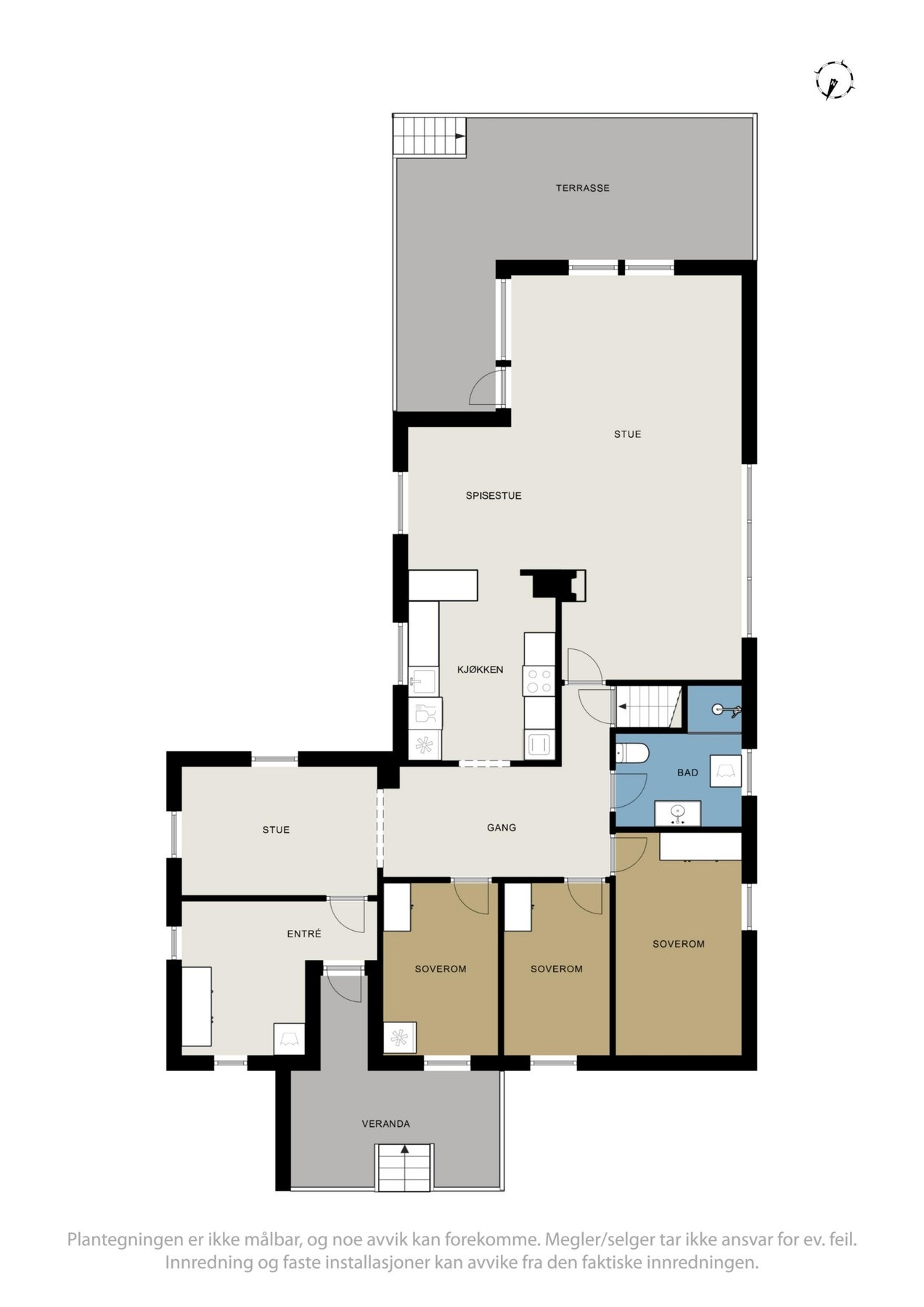 Plantegning 1.etasje Galleribilde