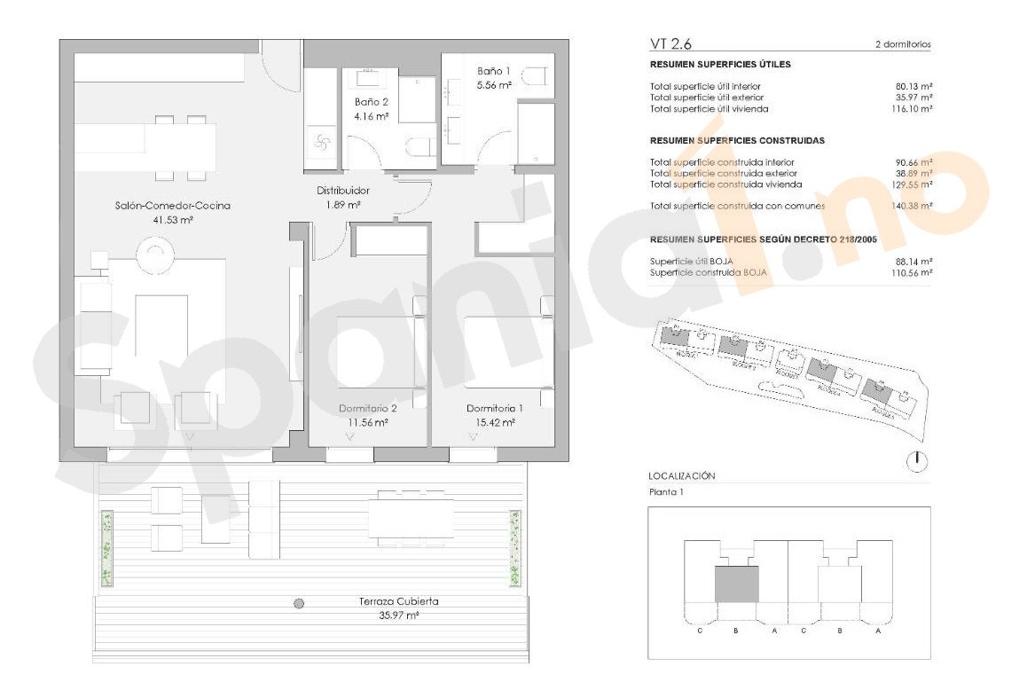 Plantegning av leiligheten Galleribilde