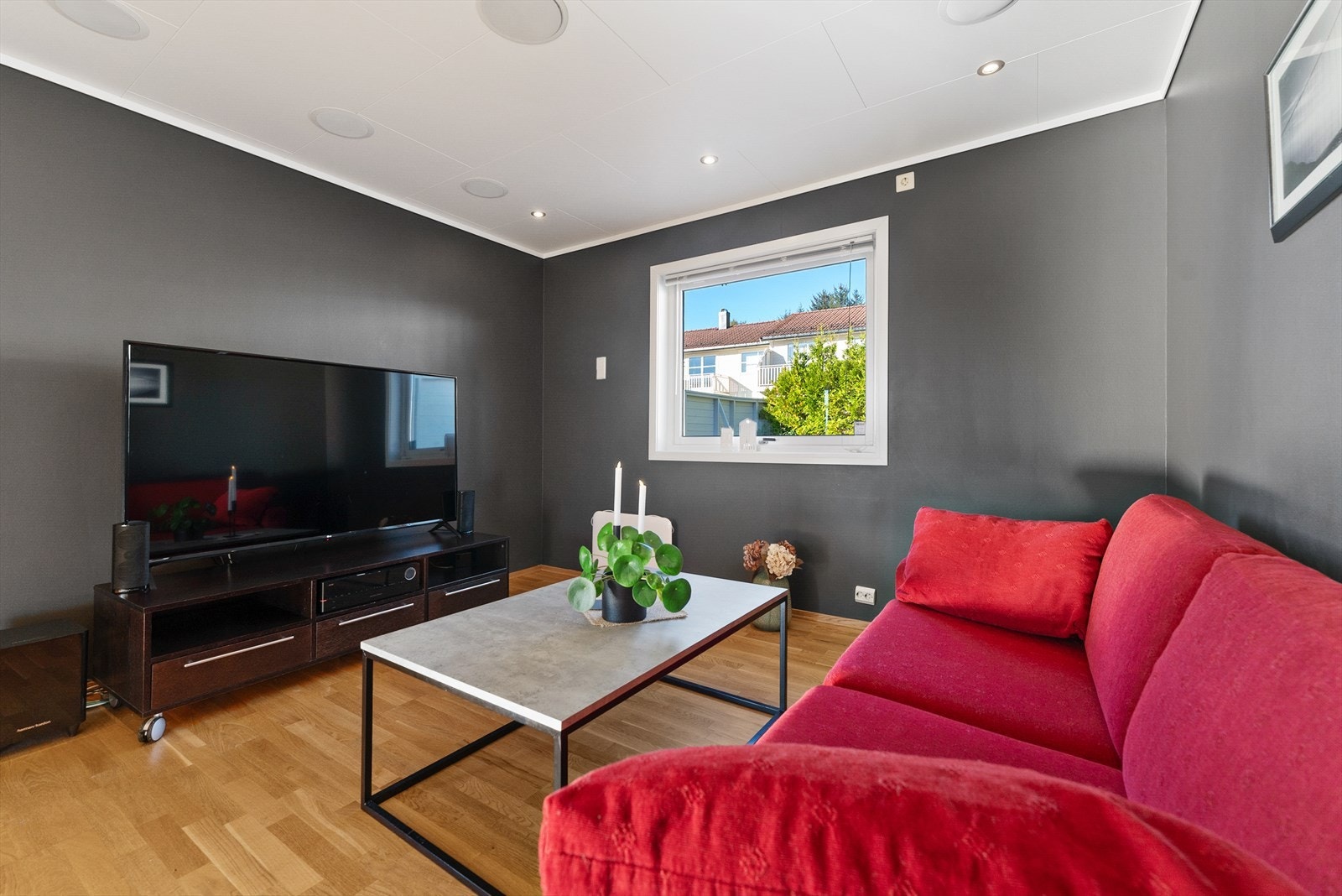 TV-stue som er perfekt for avslapning og underholdning. Galleribilde