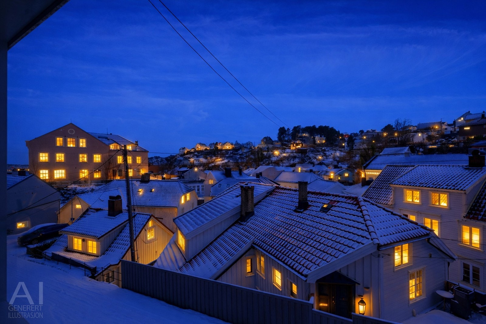 Utsikt fra den franske balkongen Galleribilde