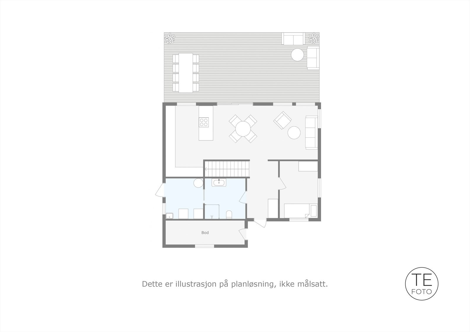 Plantegning 1. etasje. Galleribilde