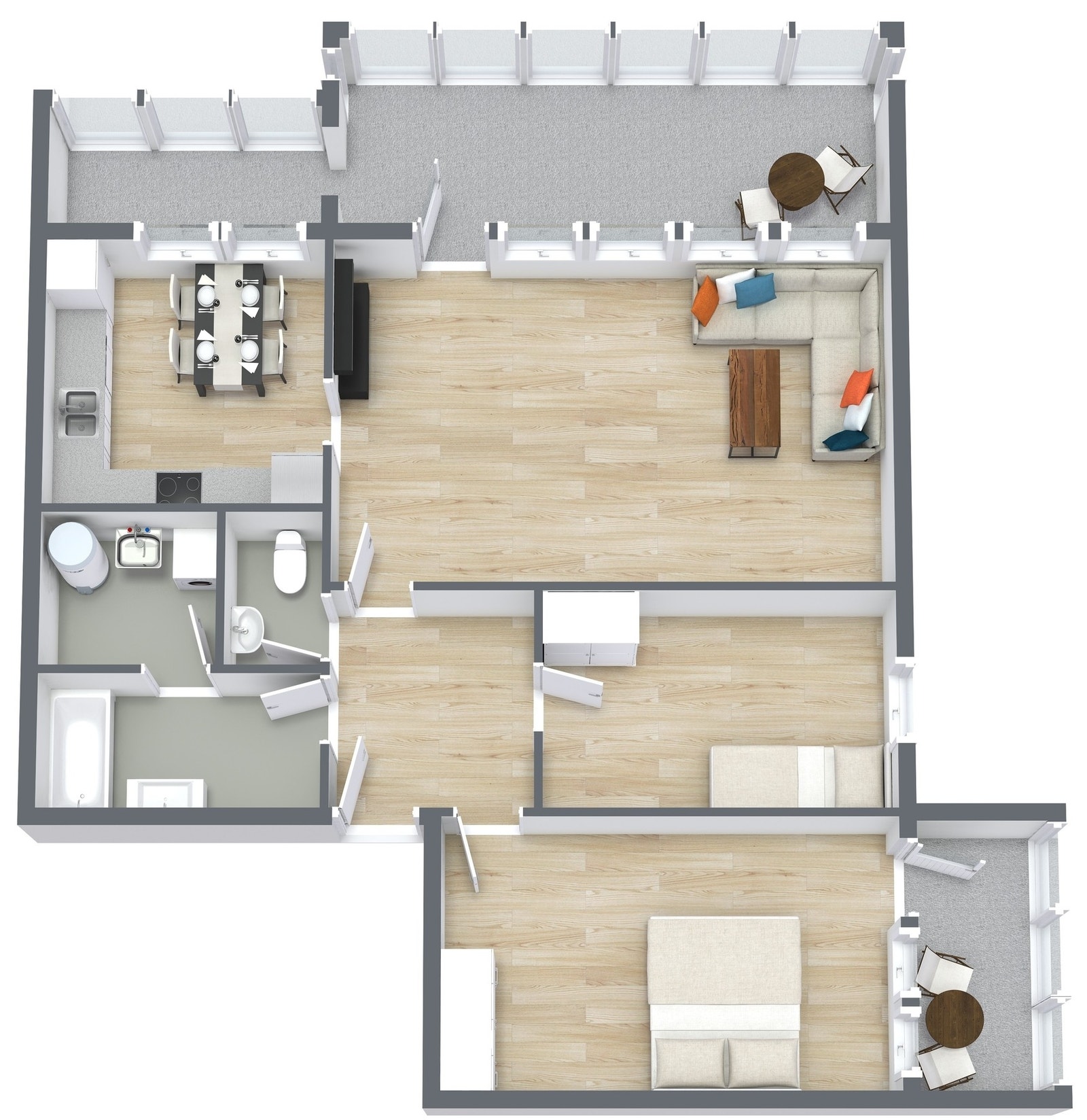 3D Plantegning. Galleribilde