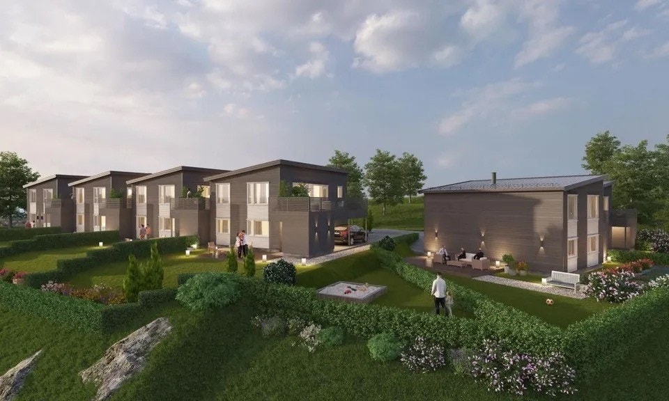 Illustrasjonsbilde fra boligen var under oppføring. Galleribilde