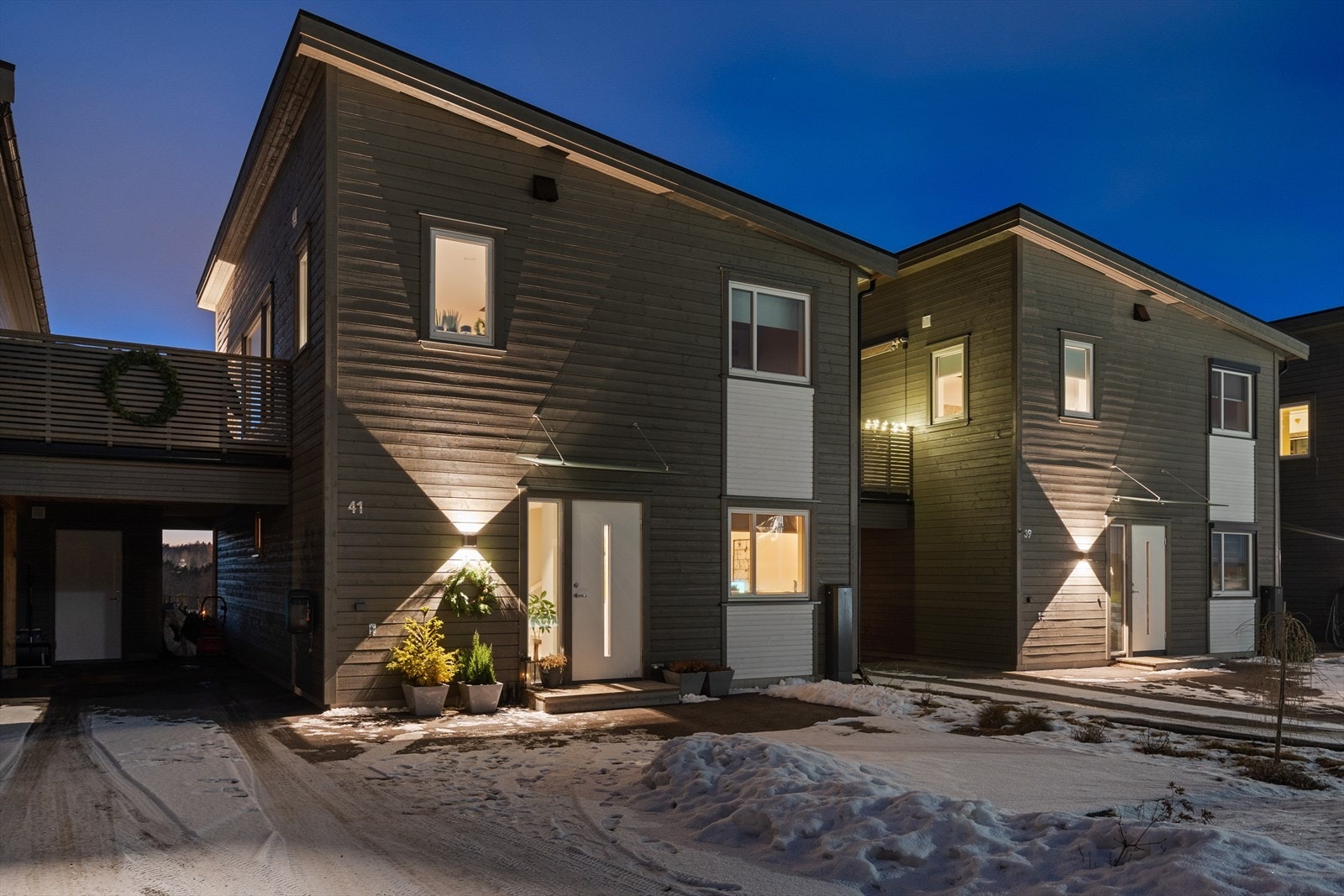 Flott enebolig i kjede som må oppleves - Kanskje dette er drømmeboligen din? Galleribilde