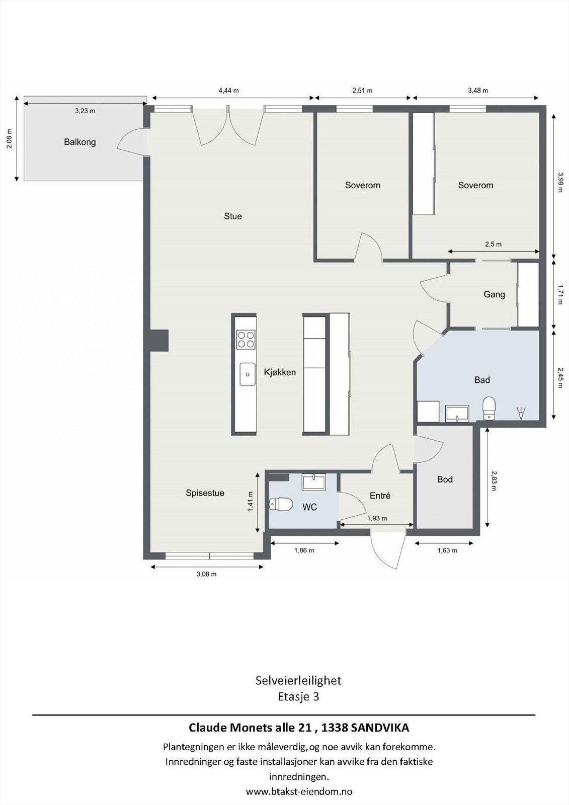 Plantegning Galleribilde