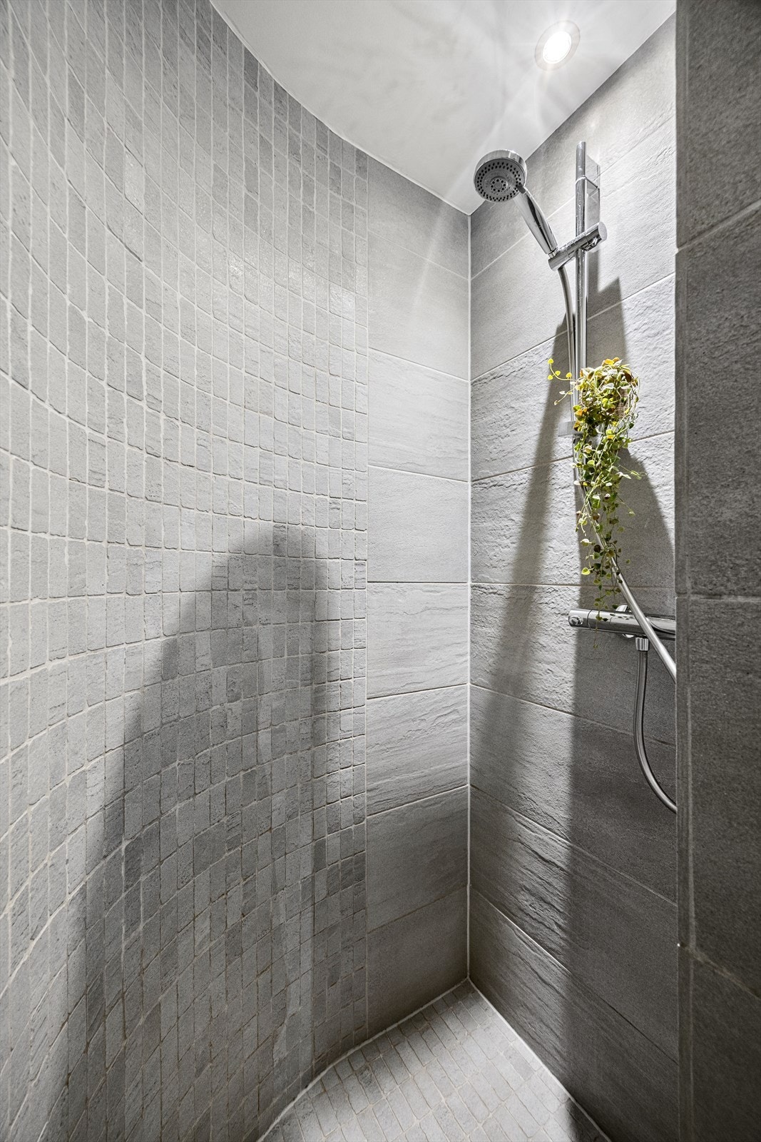 Dusjsone med skjermløsning - praktisk utforming for daglig bruk og ekslusiv følelse. Galleribilde