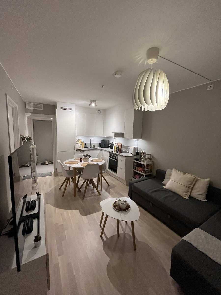 Stue innredet Galleribilde