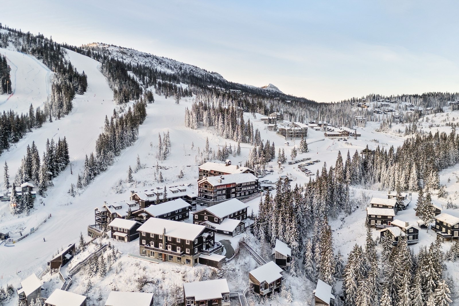 Gudbrandsgard hotell ligger rett nedenfor leiligheten. Se alle service tilbud hotellet tilbyr på nettsiden; www.gudbrandsgard.no og www.kvitfjell.no. Galleribilde