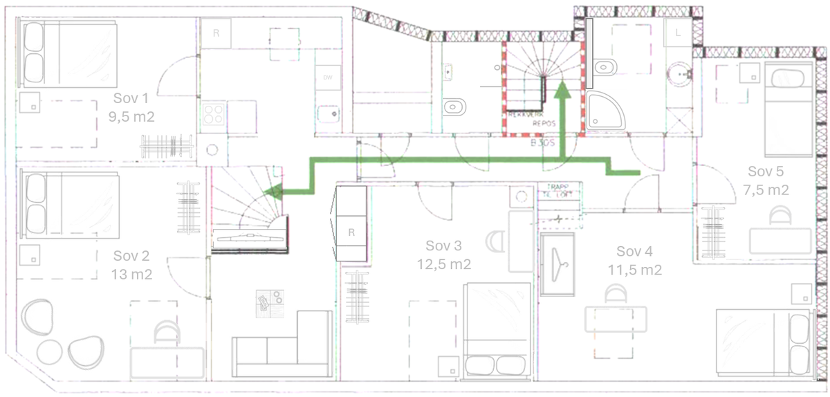 Plantegning Galleribilde