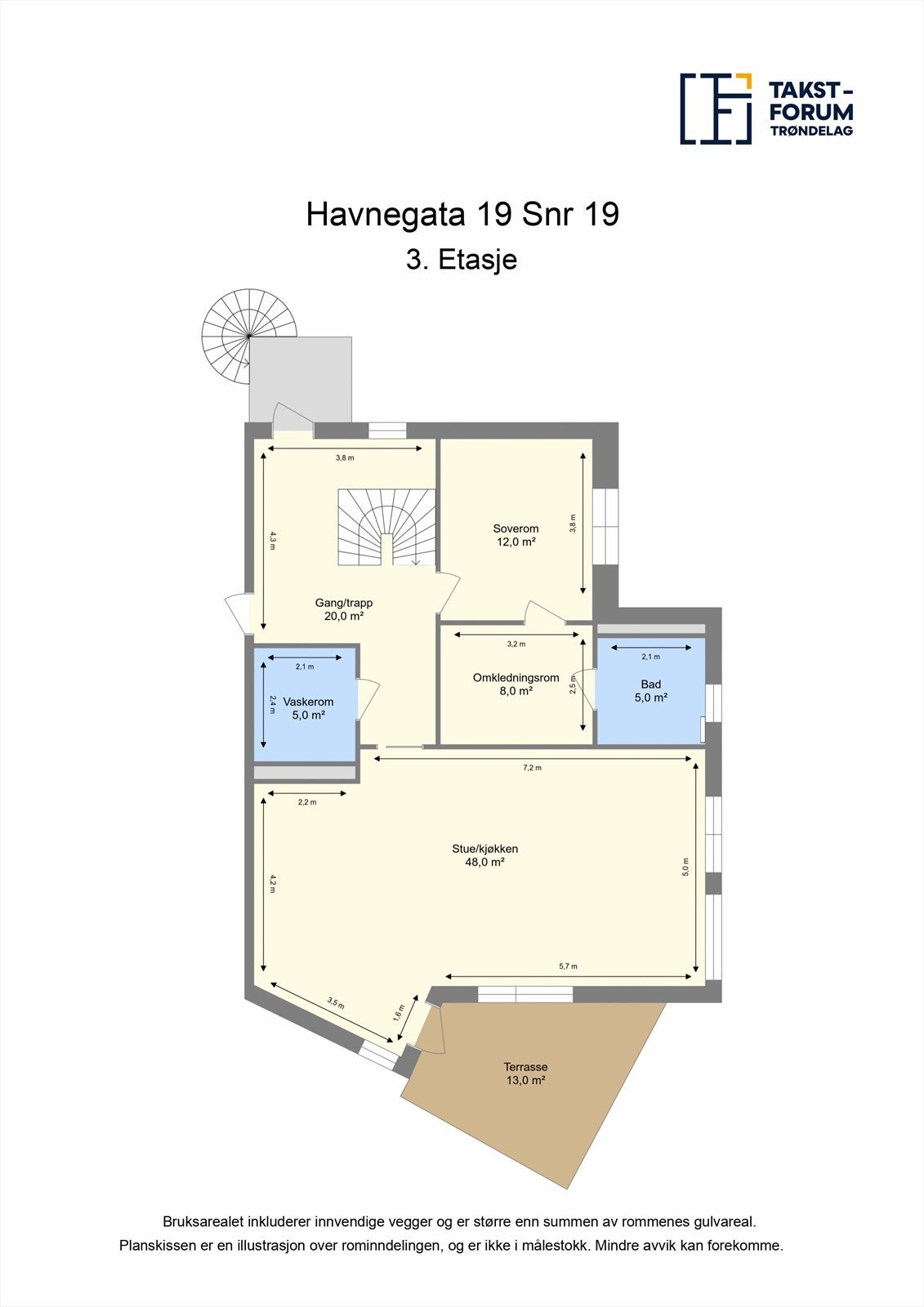 Skissert plantegning. Galleribilde